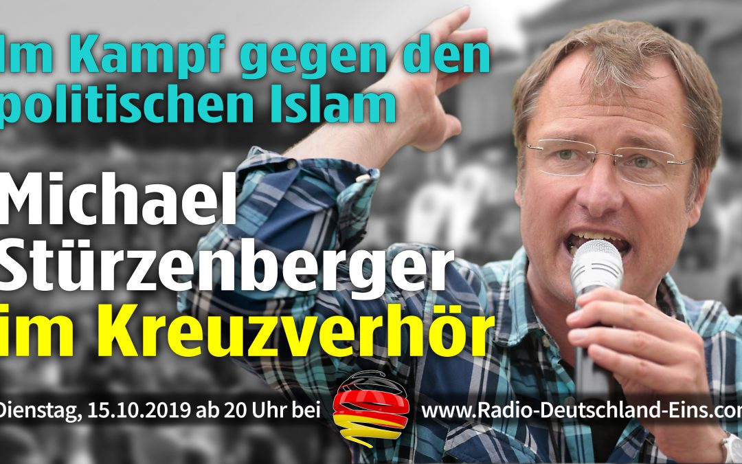 Michael Stürzenberger Kreuzverhör Islam Bürgerbewegung PAX Europa Interview Sendung - Radio Deutschland Eins