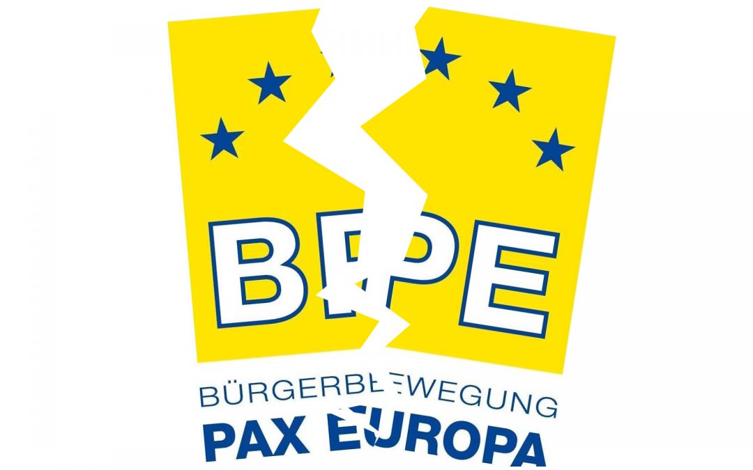 Streit in der Bürgerbewegung PAX Europa (BPE) spitzt sich zu